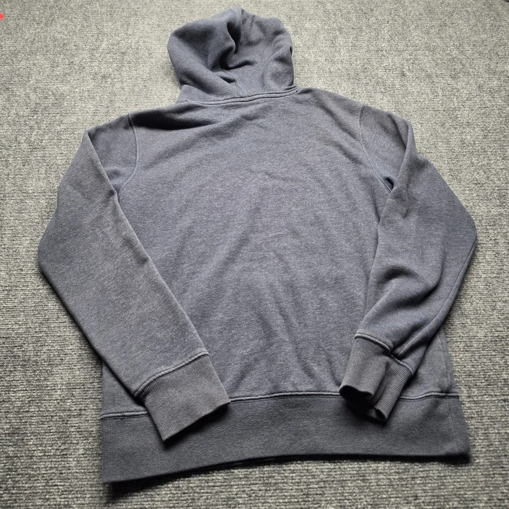 The North Face Mens Small S Pullover Hoodie Sweatshirt Blue Gray Half Dome Logo